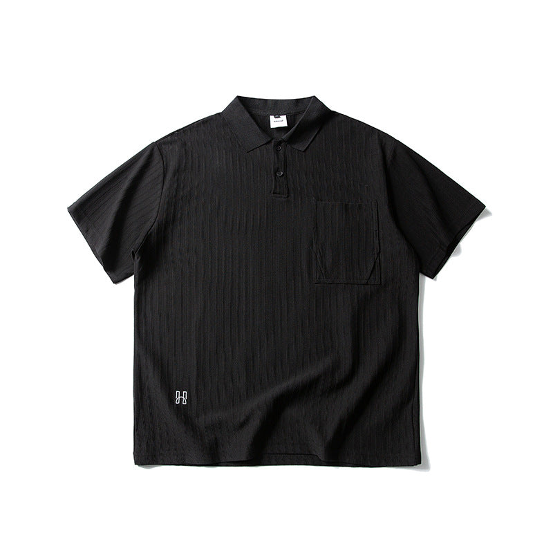 New American Retro Solid Color Quick-drying T-shirt Men