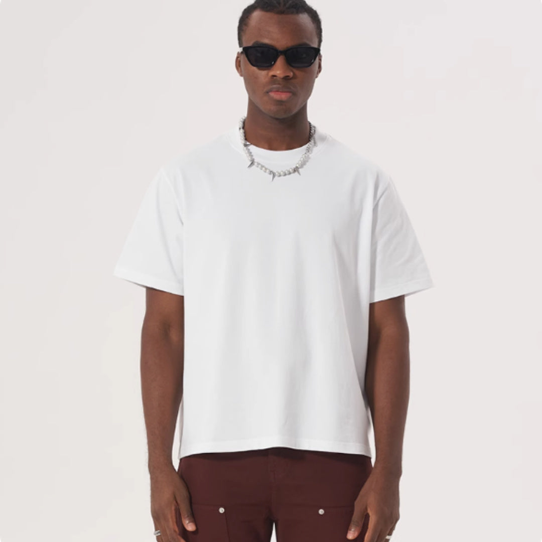 Tall And Versatile Pure Cotton T-shirt American Style