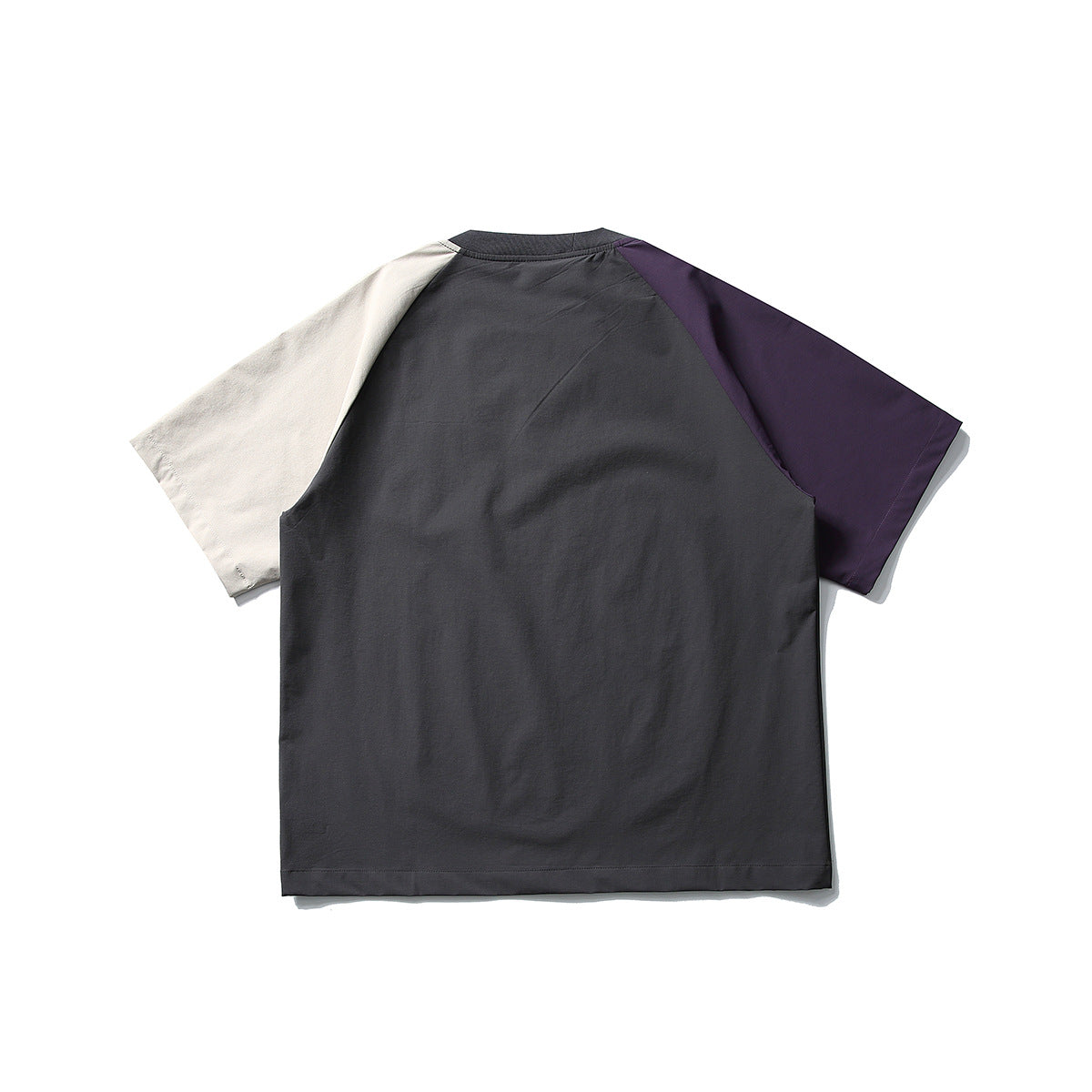 Contrast Color Raglan Sleeve Quick-drying T-shirt
