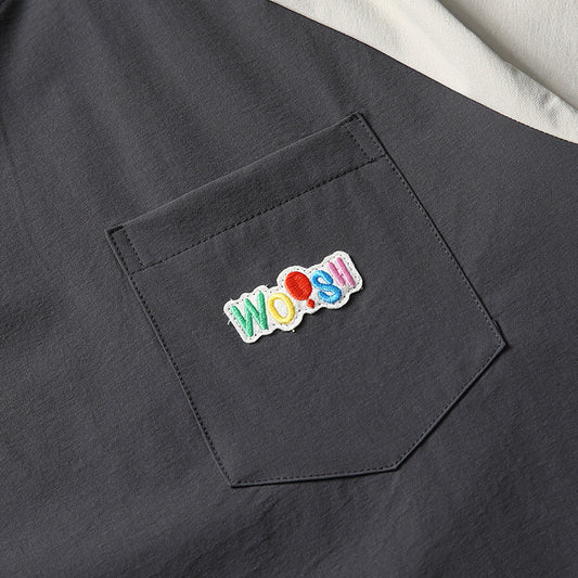 Contrast Color Raglan Sleeve Quick-drying T-shirt