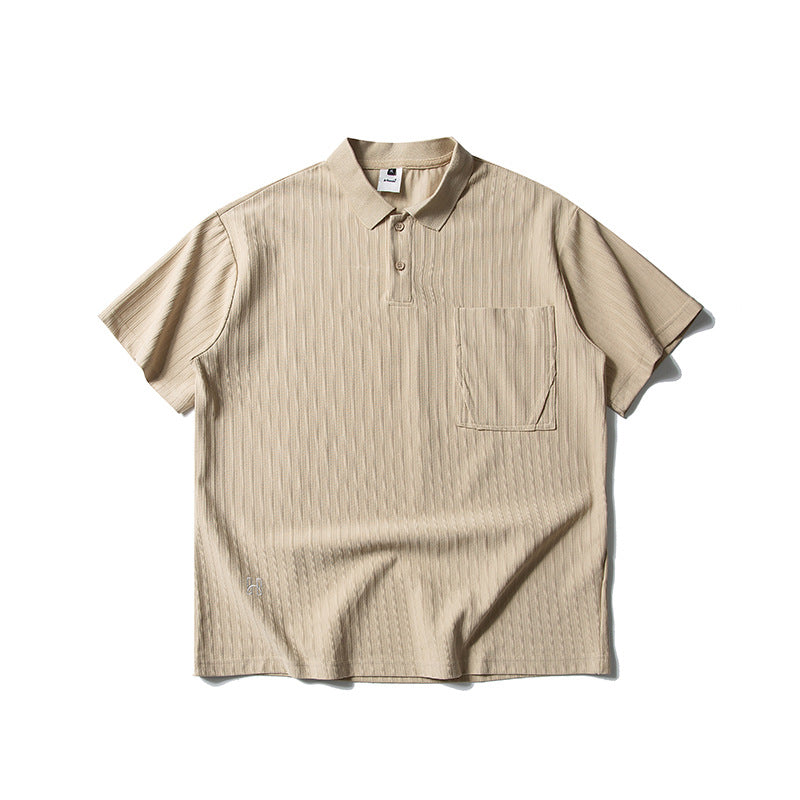 New American Retro Solid Color Quick-drying T-shirt Men