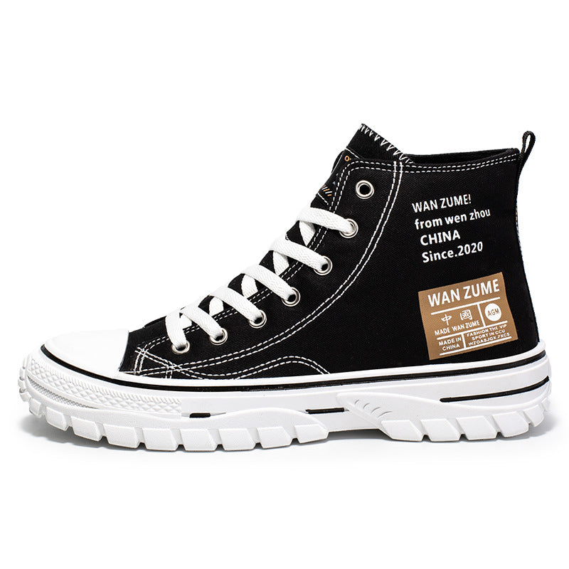Men's High-top Canvas Shoes Trendy