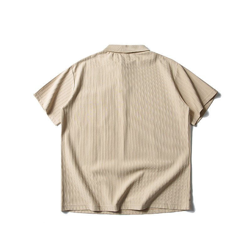 New American Retro Solid Color Quick-drying T-shirt Men