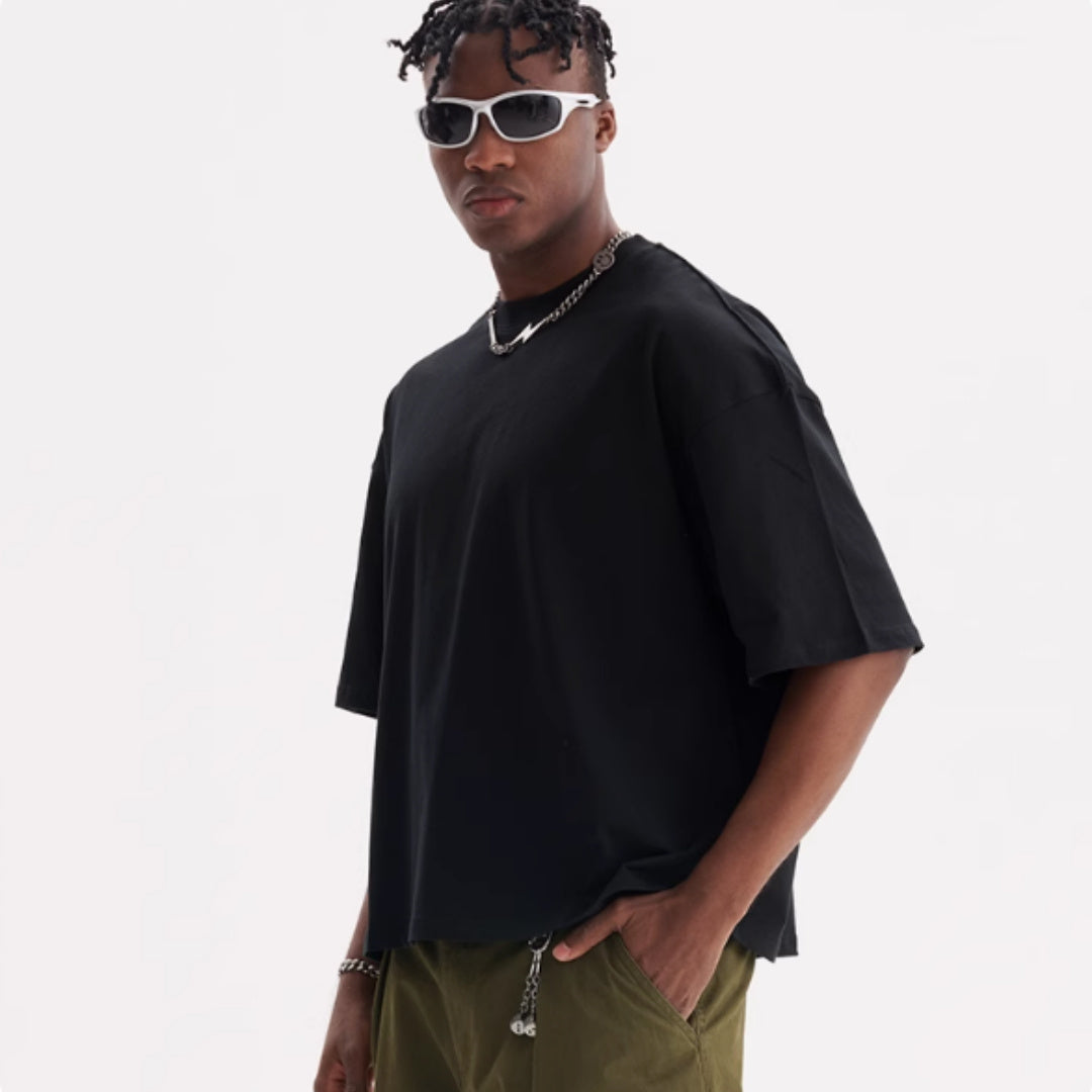 Tall And Versatile Pure Cotton T-shirt American Style