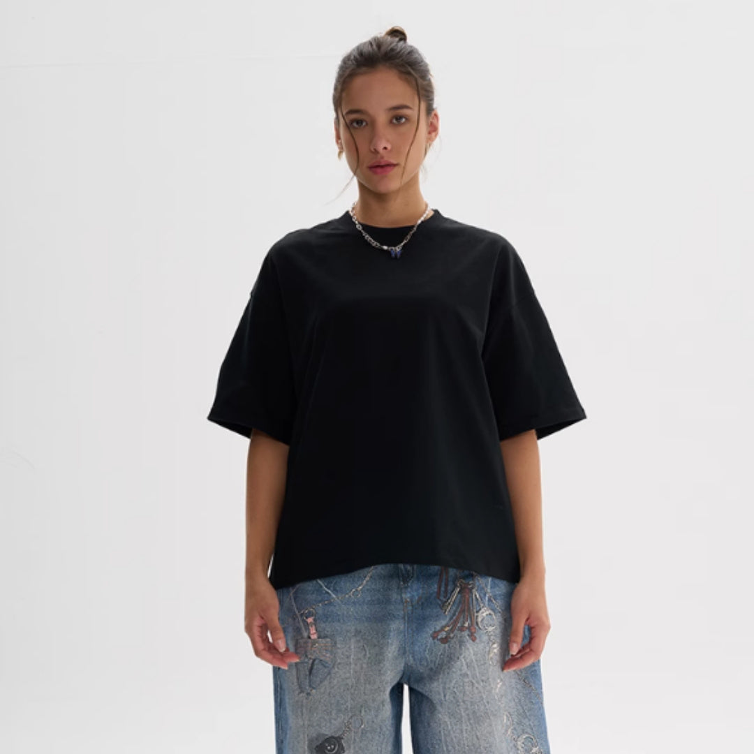 Tall And Versatile Pure Cotton T-shirt American Style